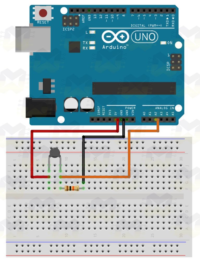 Diy Measure Temperature Using Ntc Thermistor And Ardu 4905